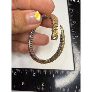 Gold Tone Expansion Band Bracelet Component for Crafts Repairs 5.75 Inch
